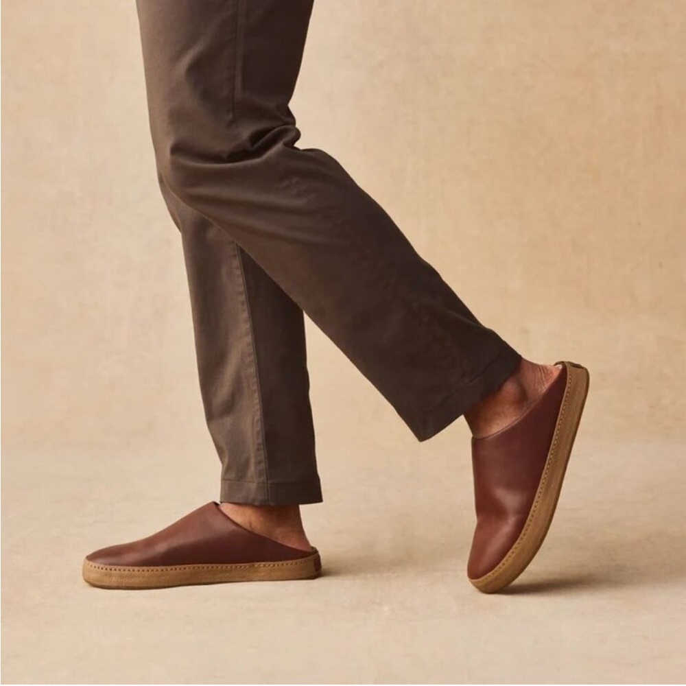 OluKai Brown Leather Loafers